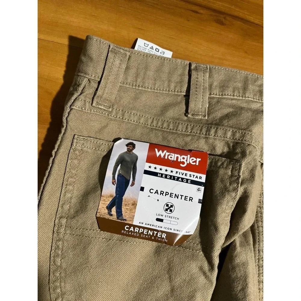 Mens NWT Wrangler Carpenter Utility Work Relaxed Pants